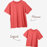 Duo Oversized T-Shirts Maman et enfant - Chili